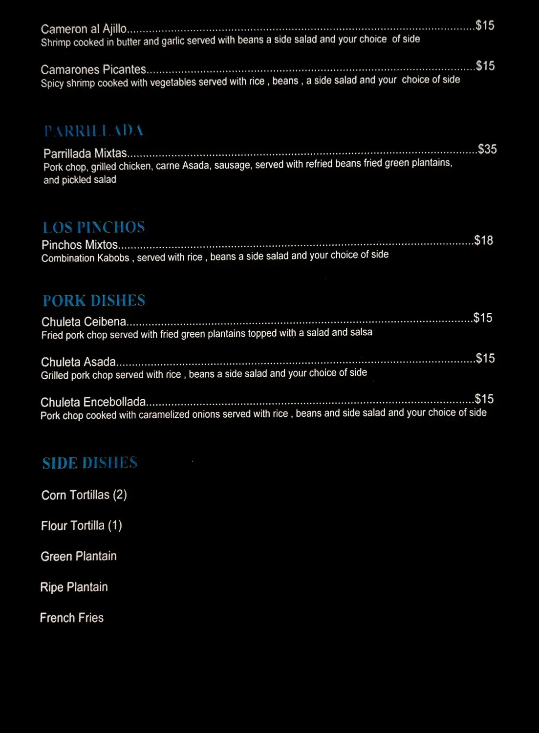 Menu 3