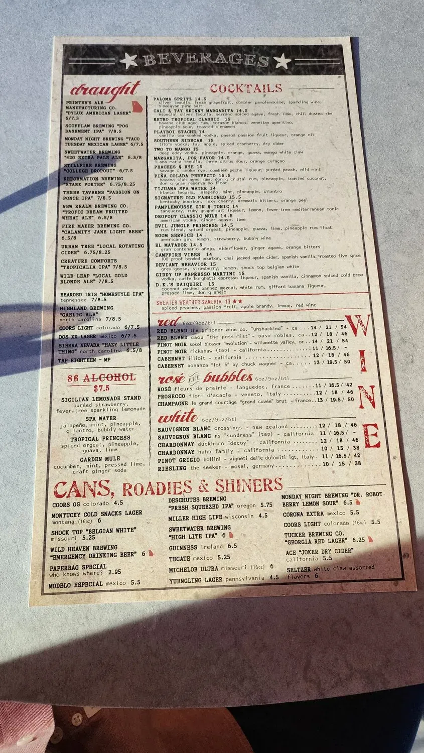 Menu 2