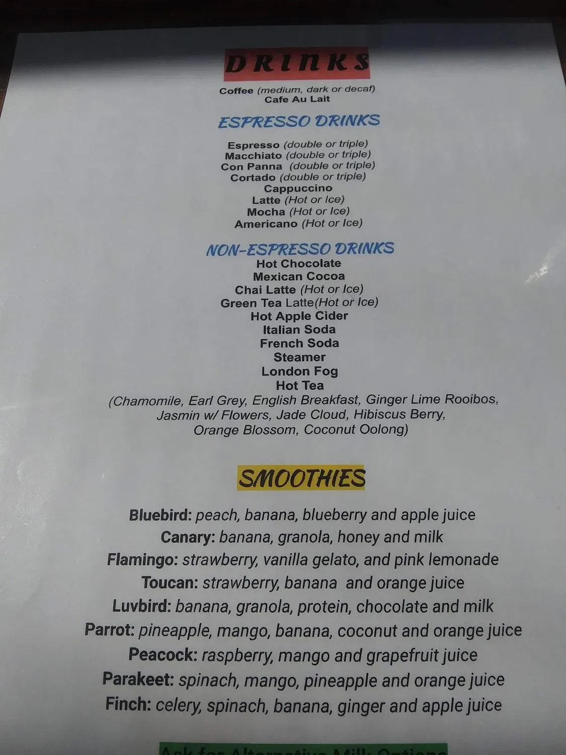 Menu 2