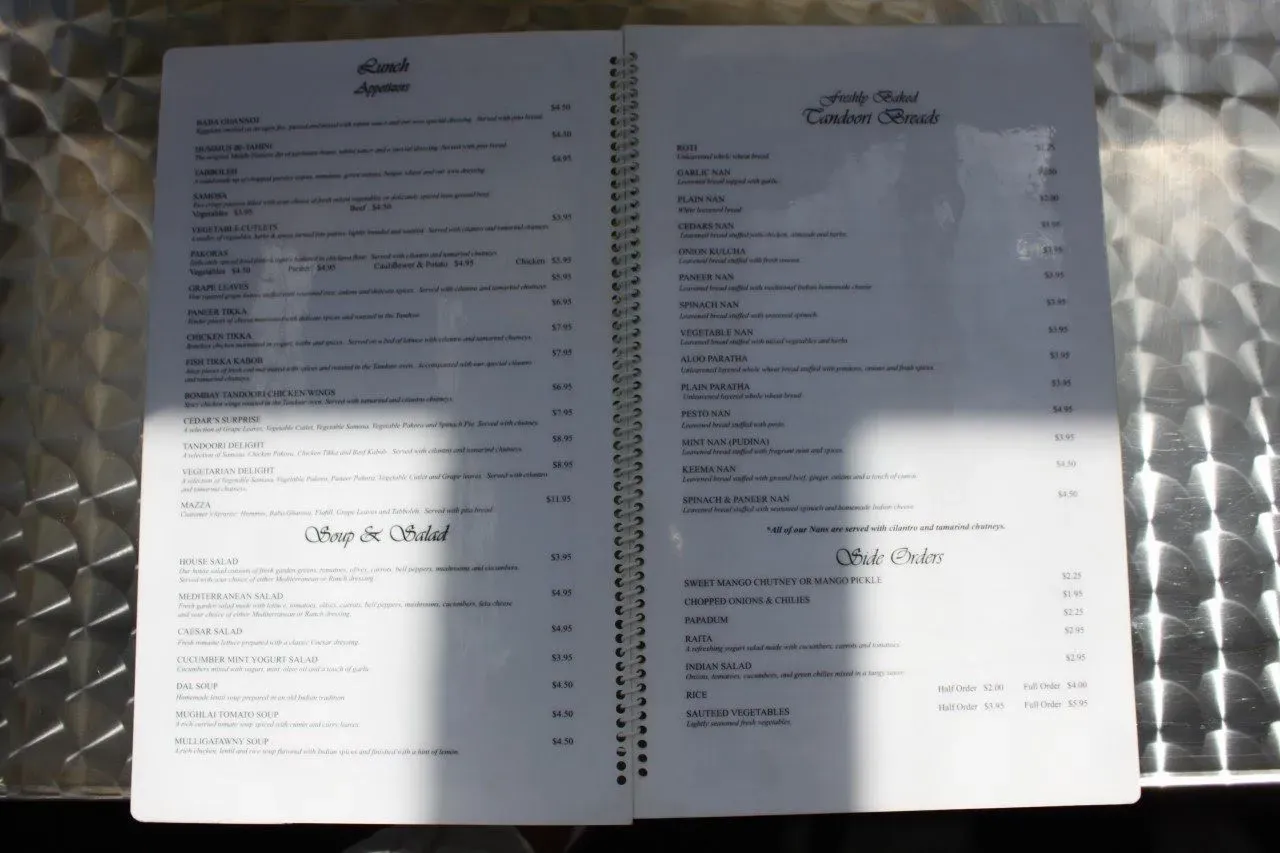 Menu 4