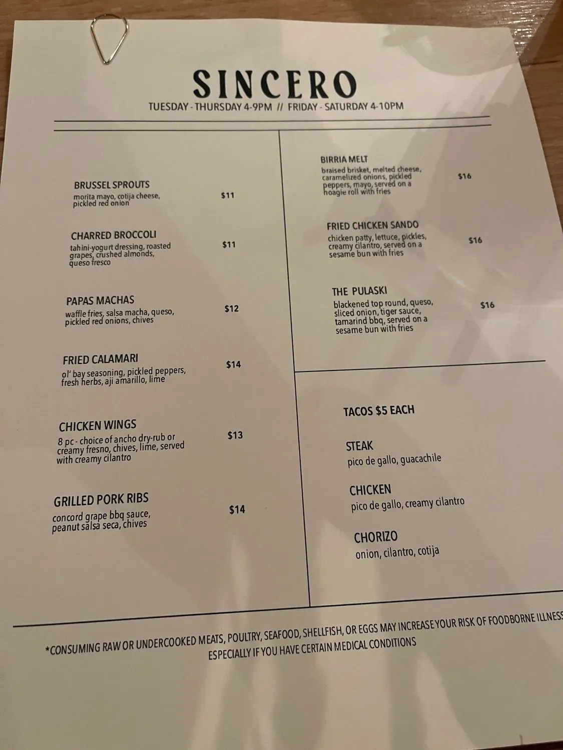 Menu 3