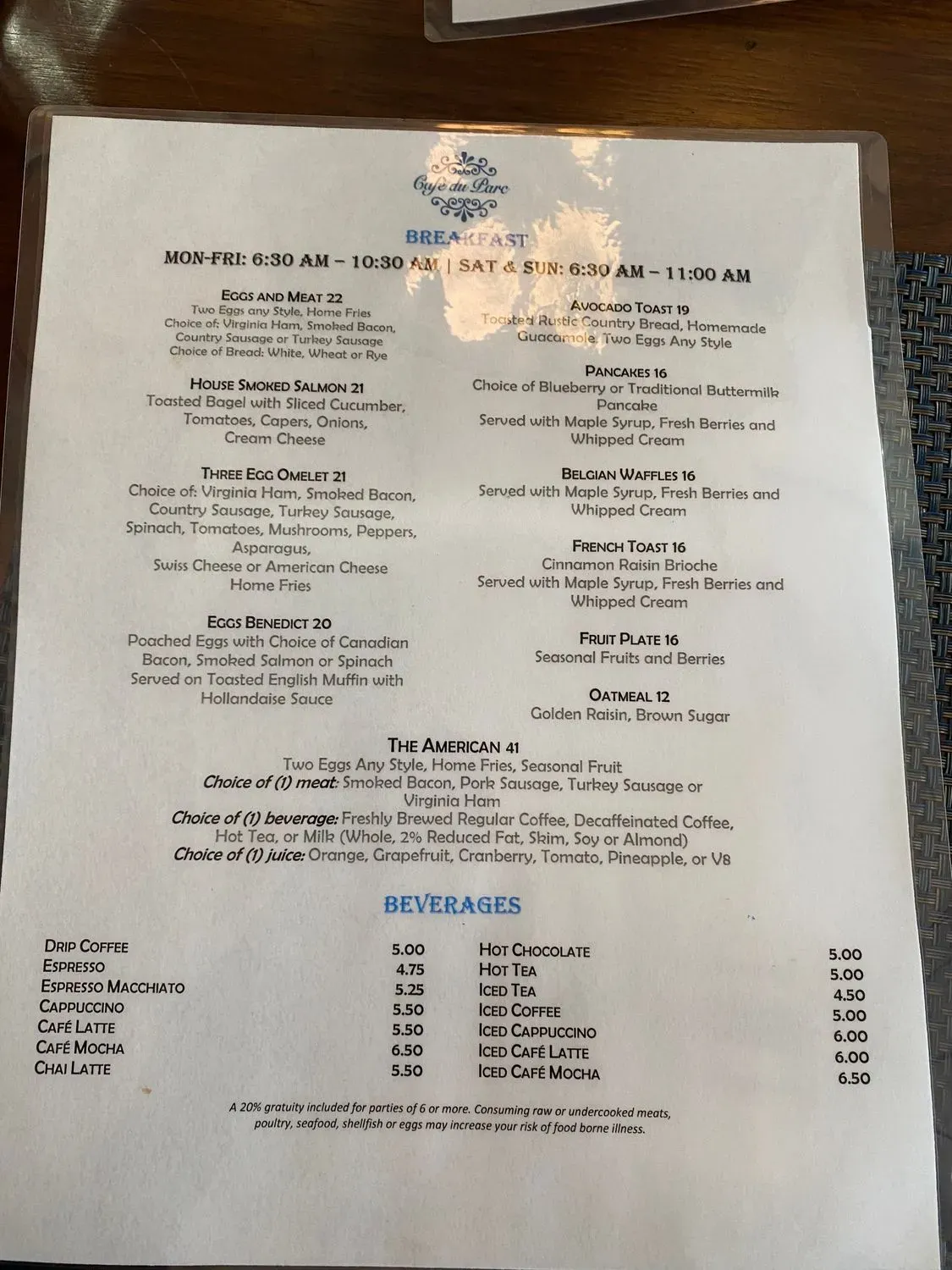 Menu 6