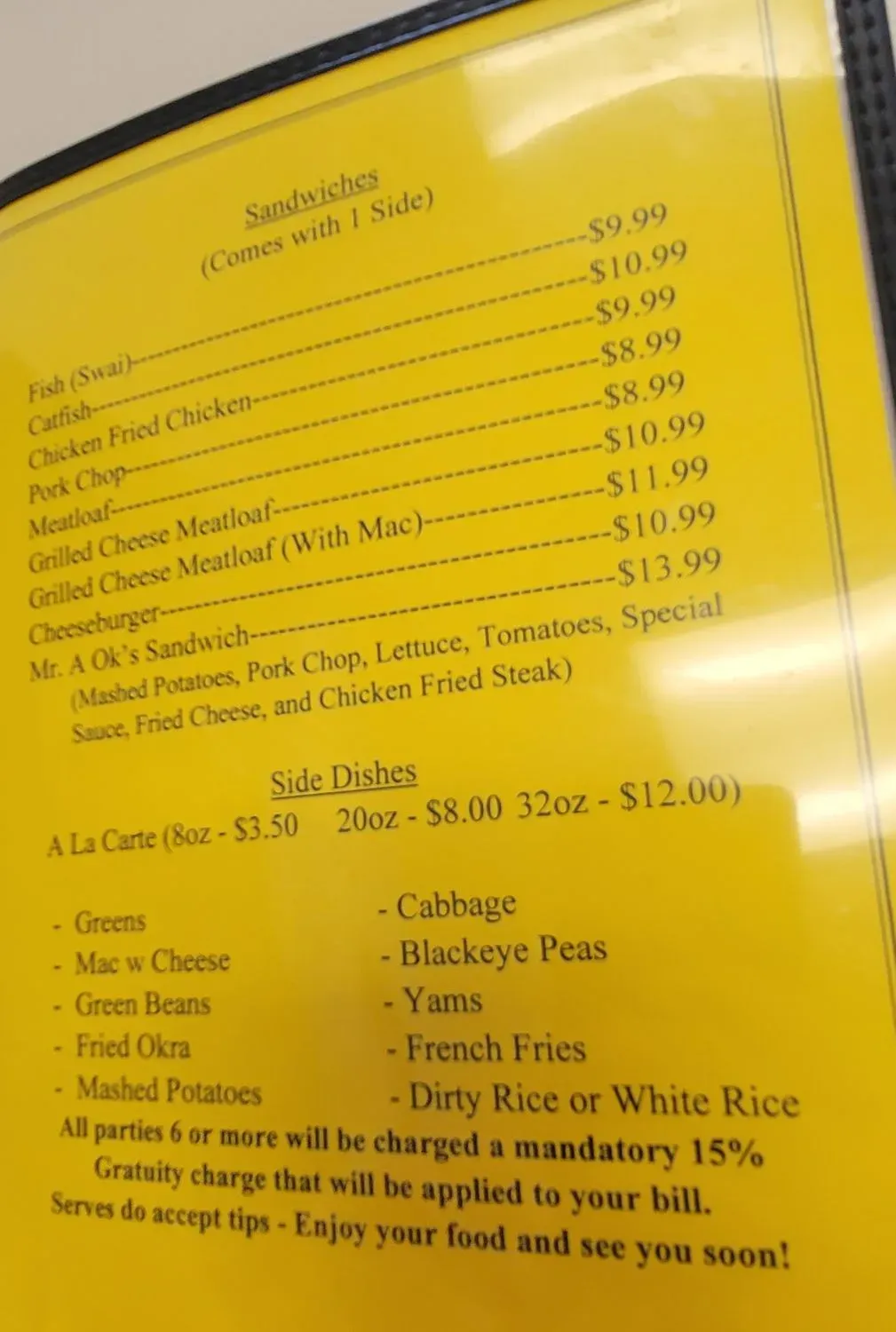 Menu 6