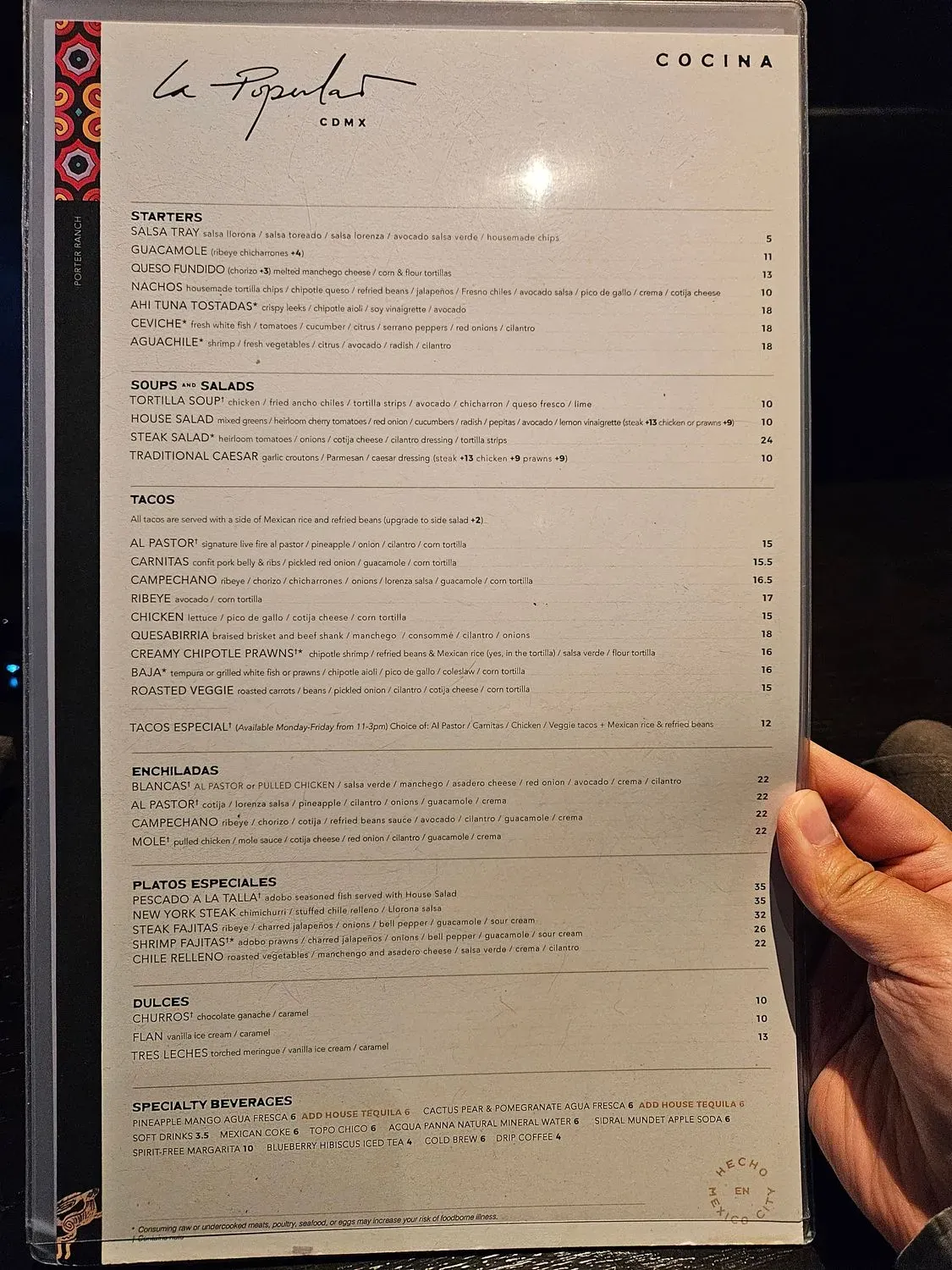 Menu 5