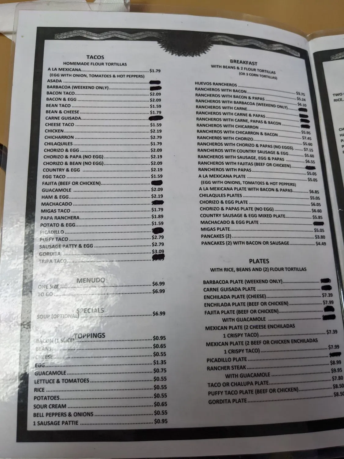 Menu 2