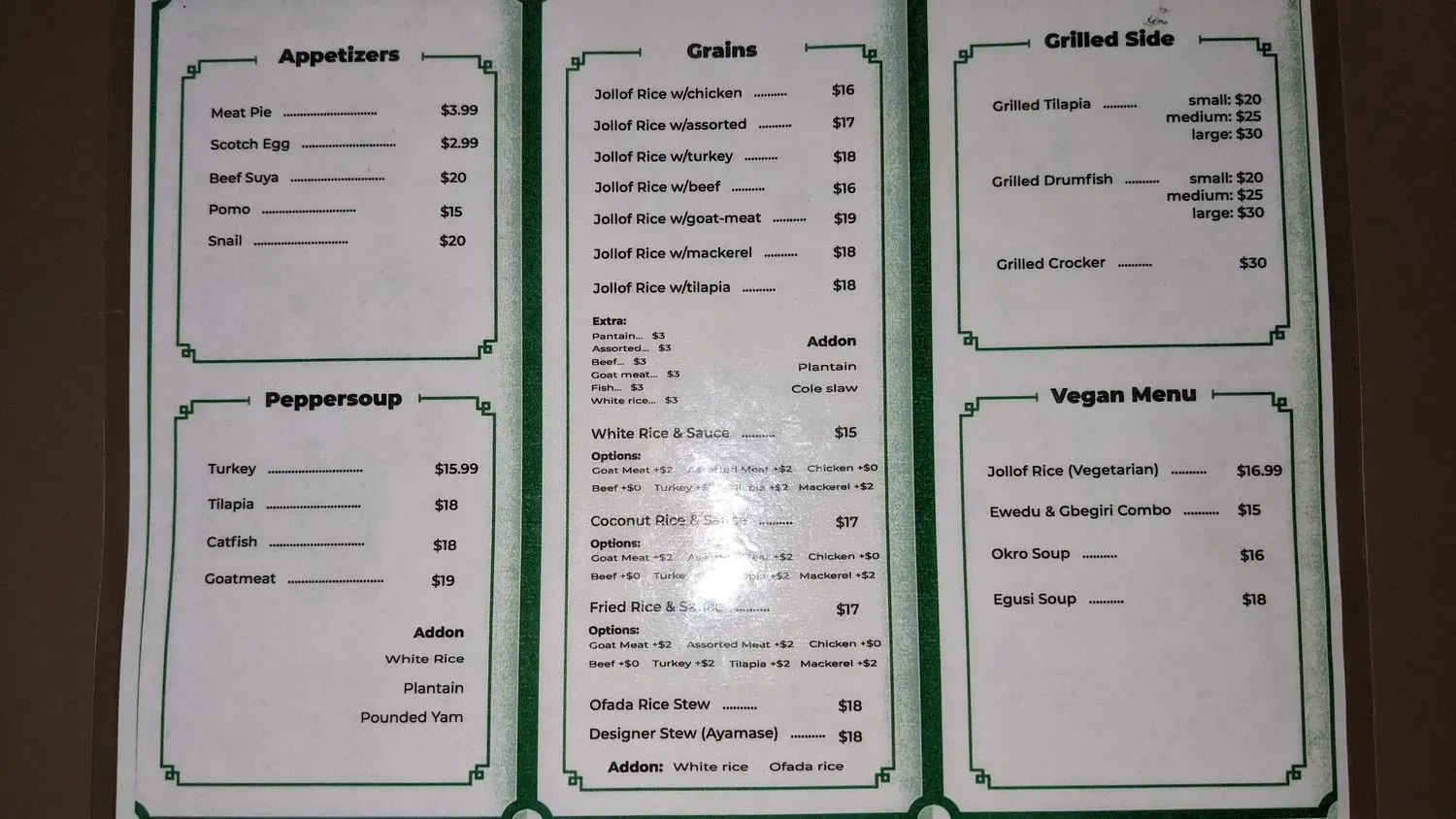 Menu 2