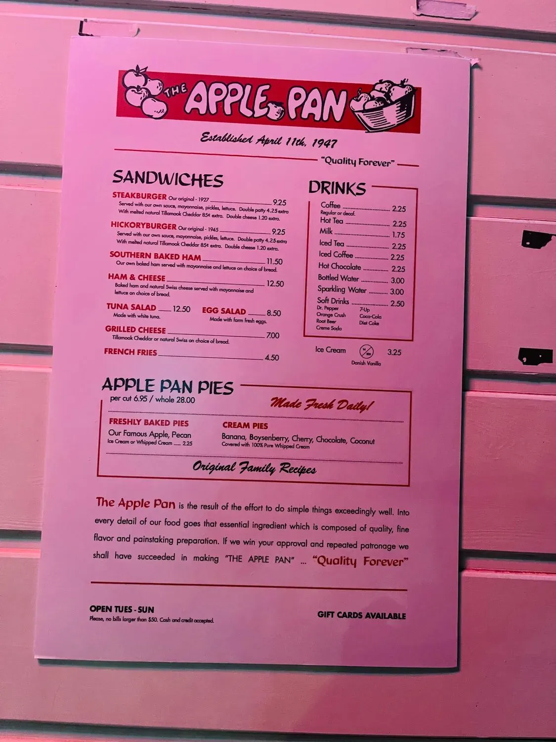 Menu 5