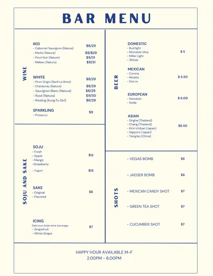 Menu 2