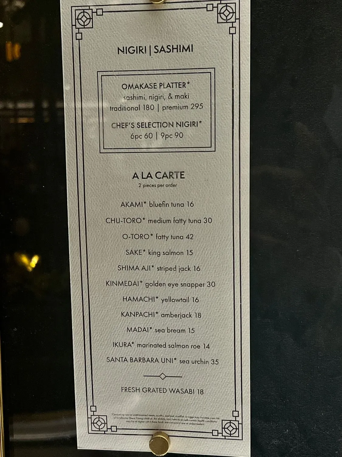 Menu 5