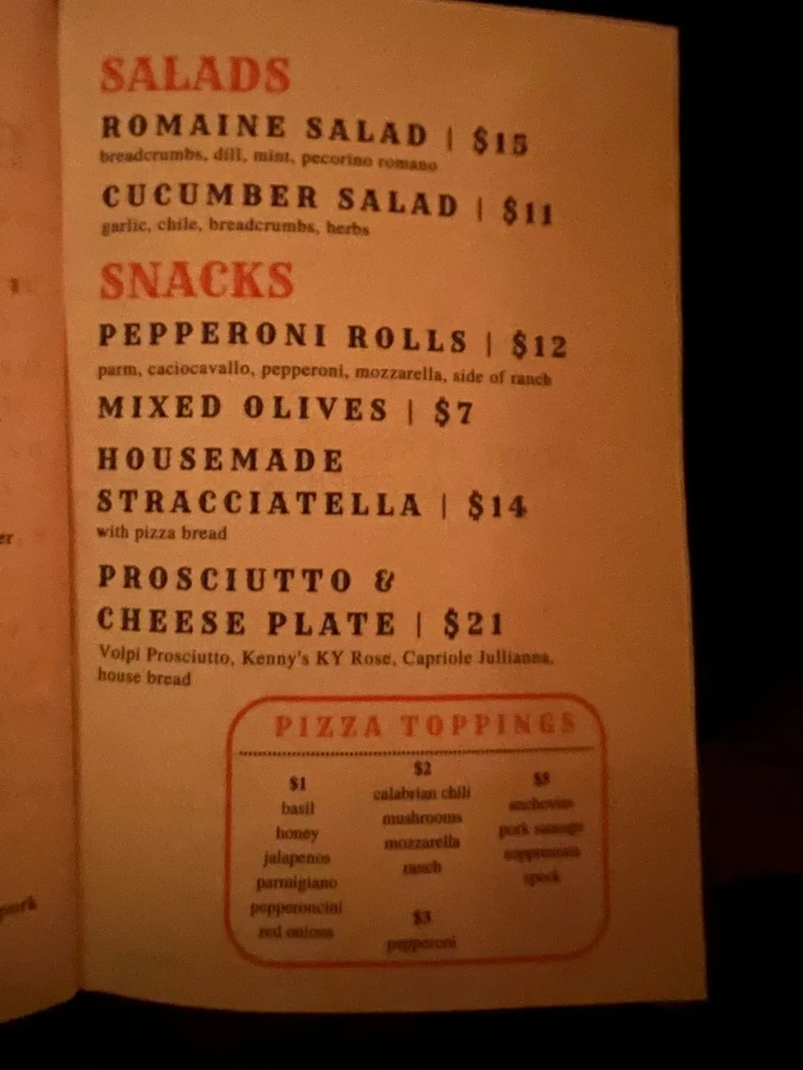 Menu 4