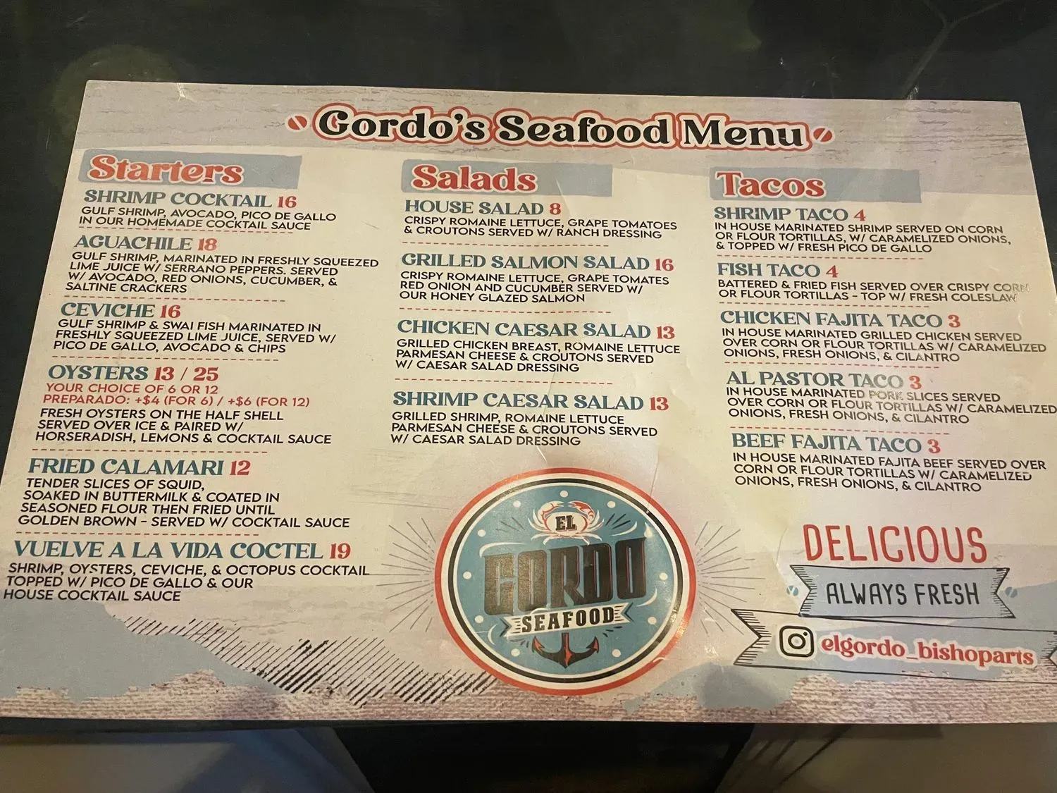 Menu 1