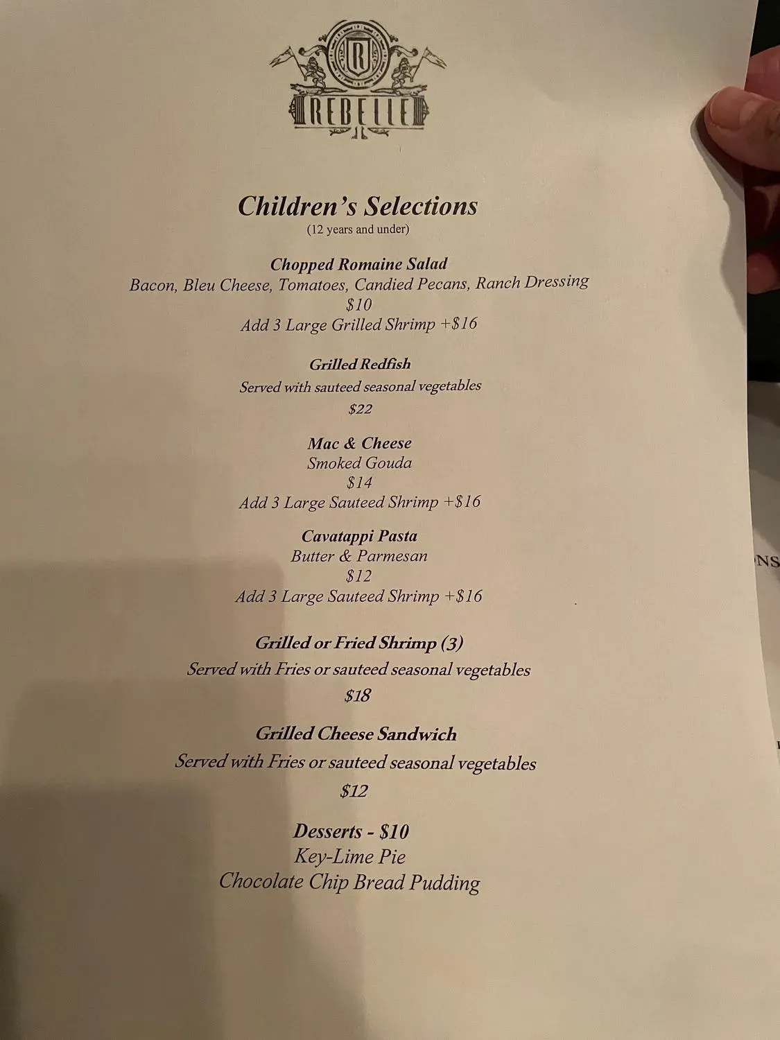 Menu 1