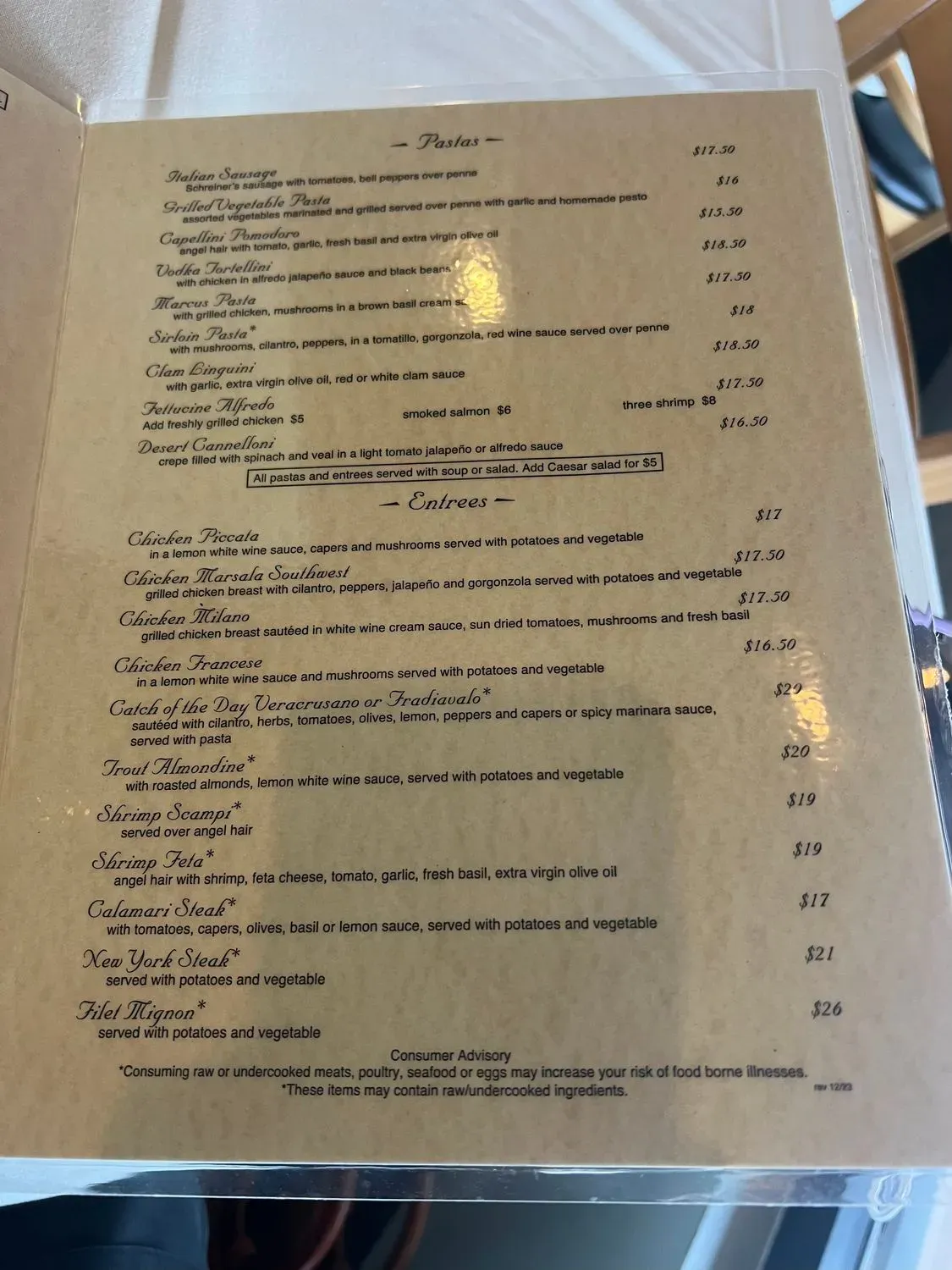 Menu 5