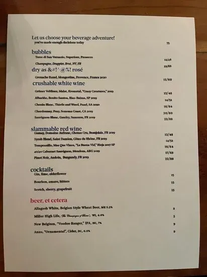 Menu 5