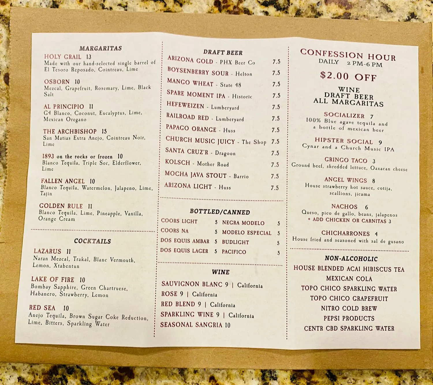 Menu 1