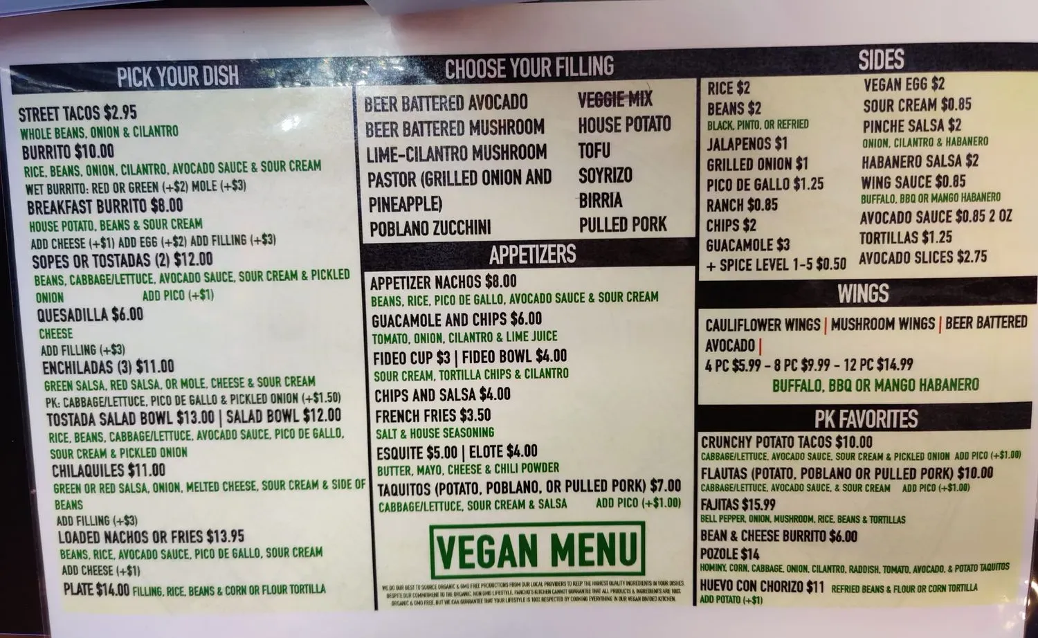 Menu 4