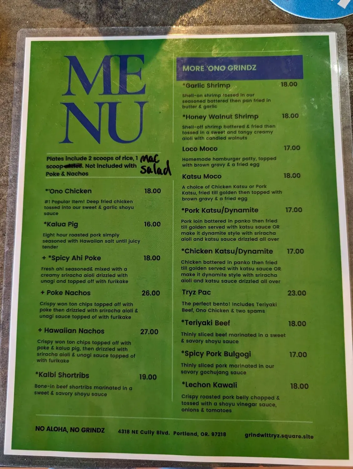 Menu 3