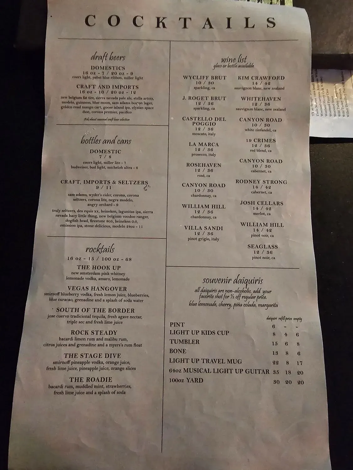 Menu 5