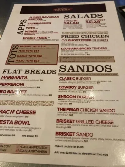 Menu 5