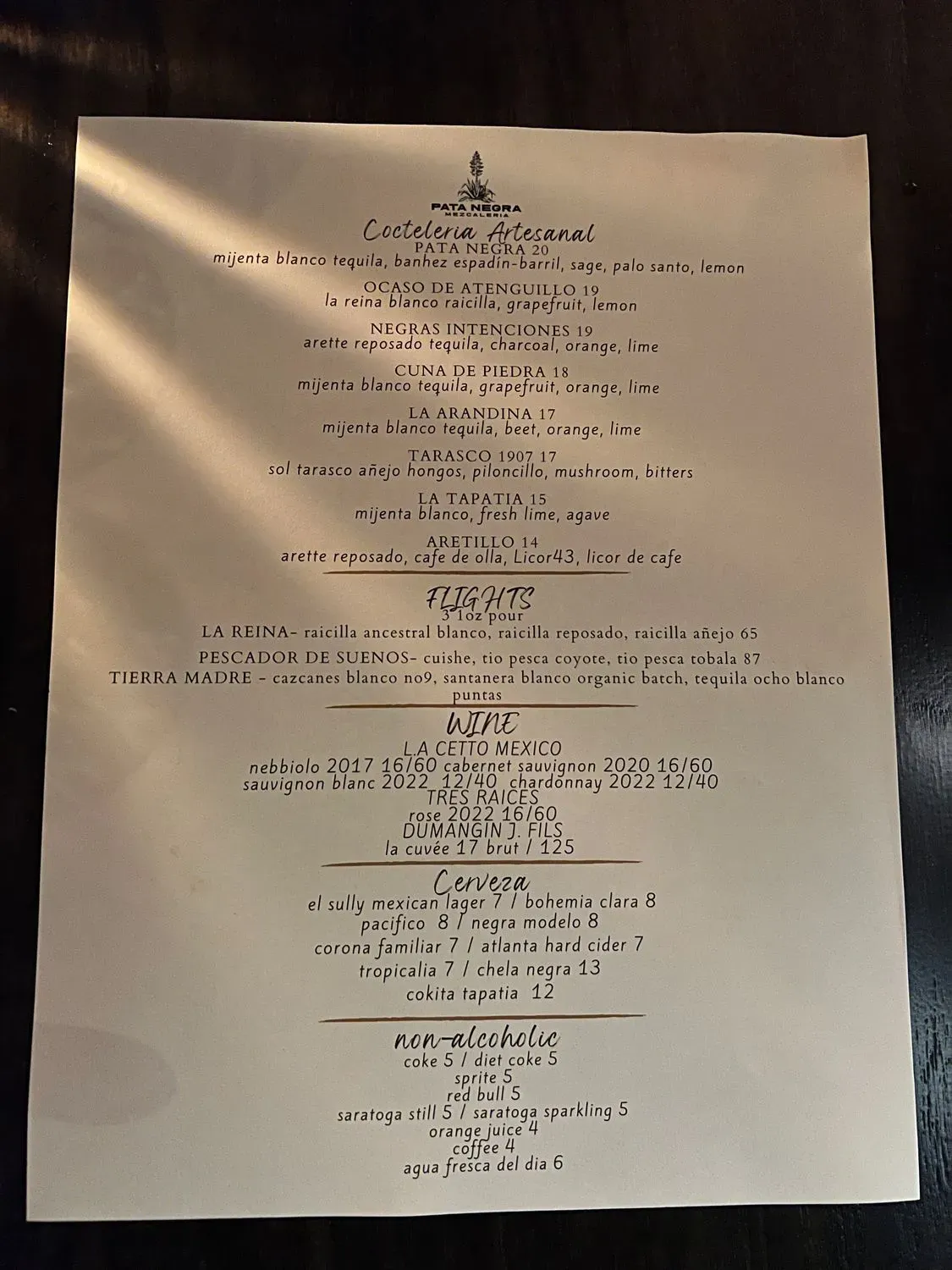 Menu 1