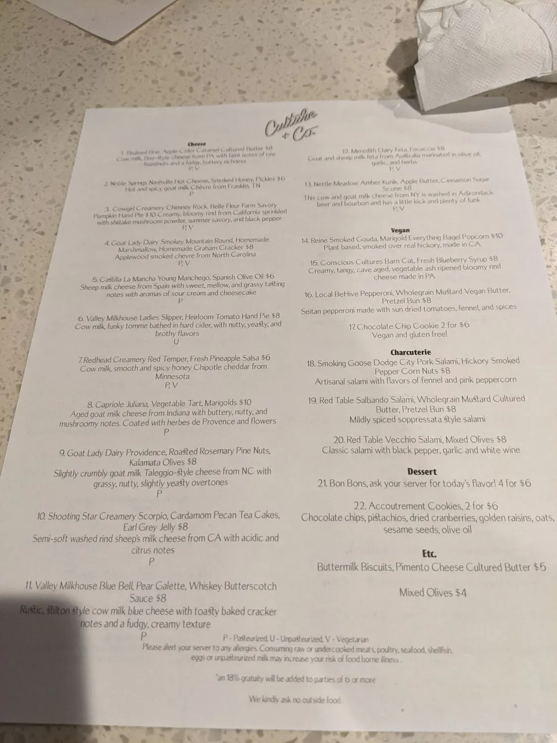 Menu 6