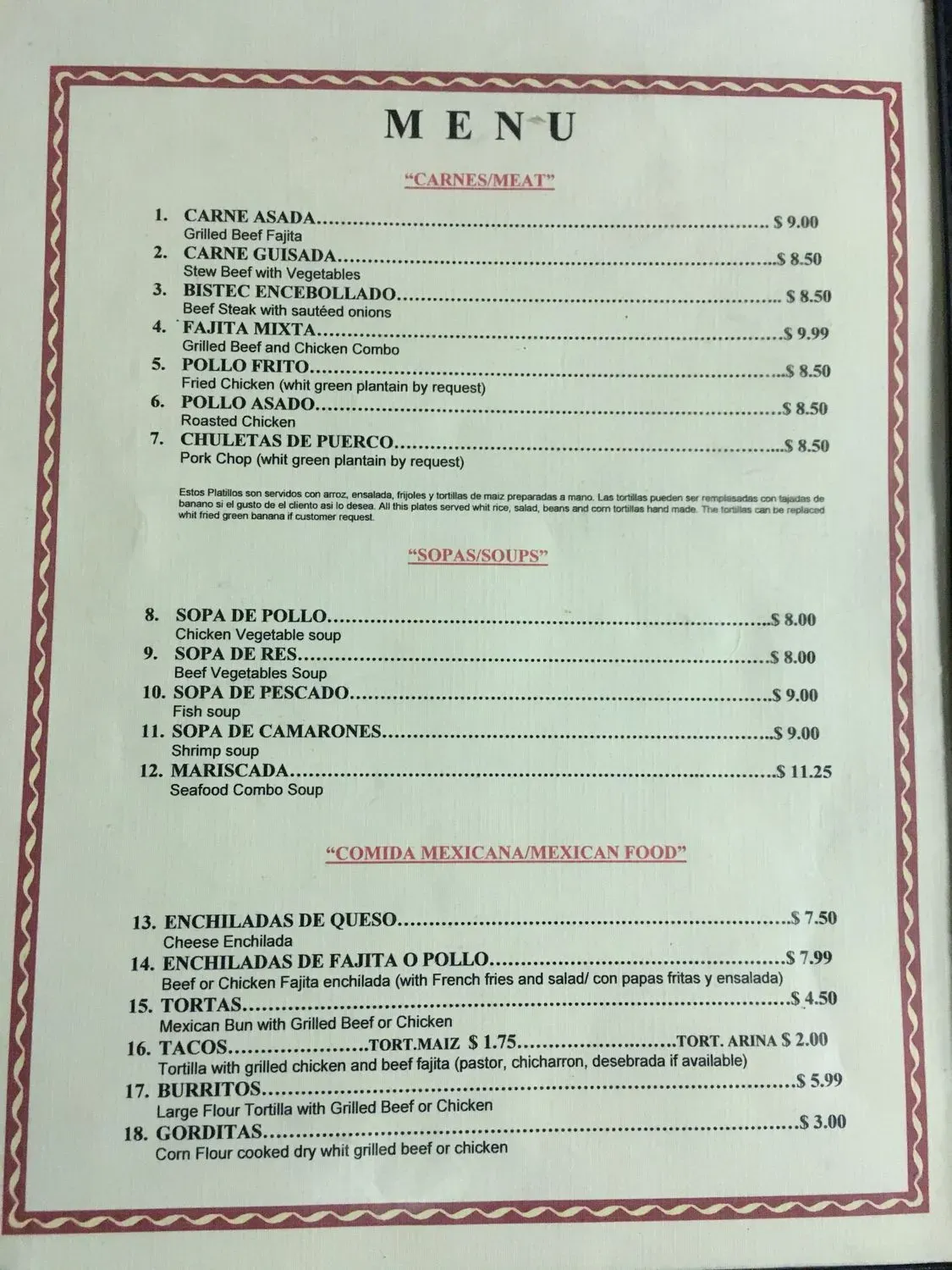 Menu 3