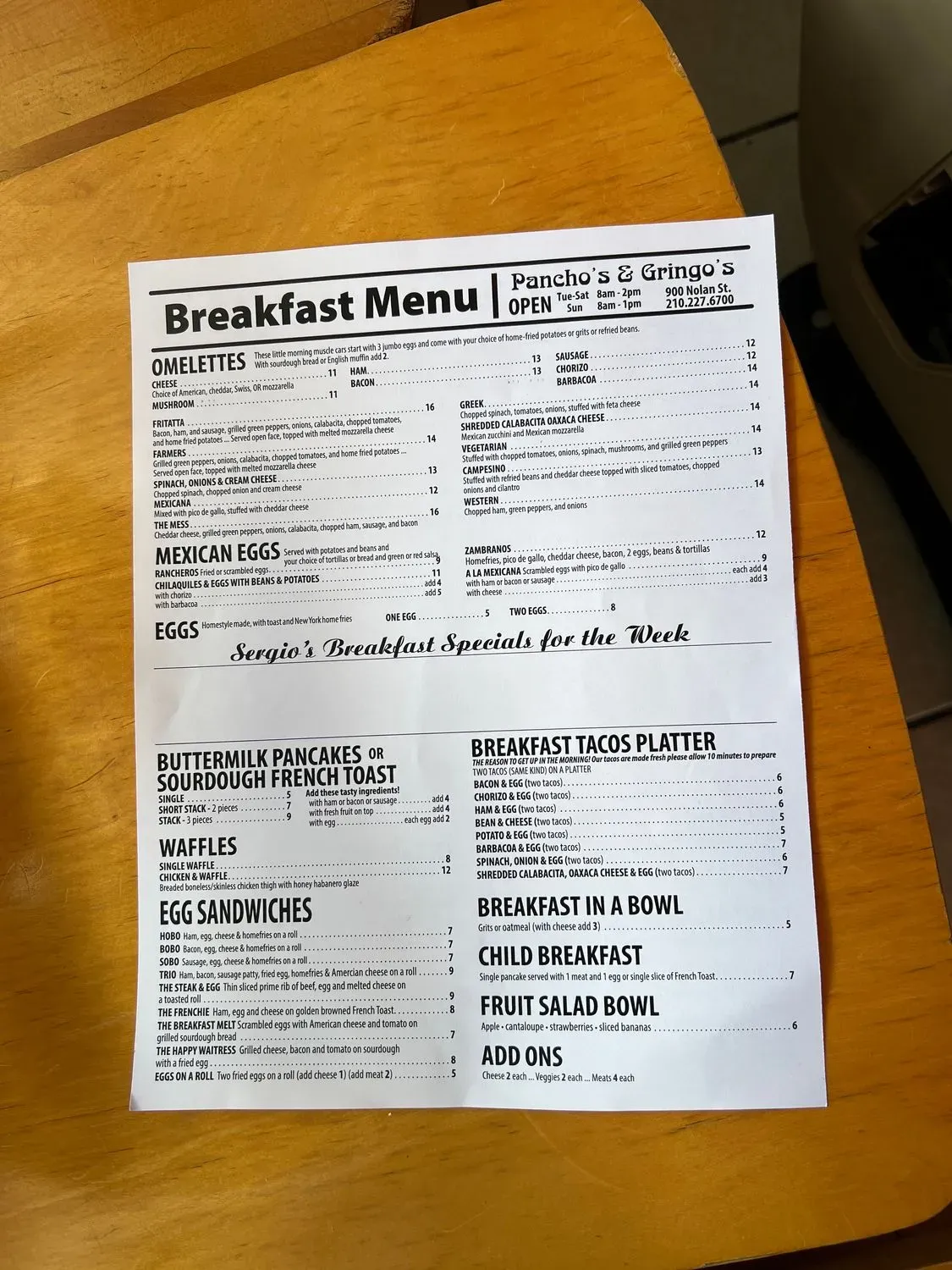 Menu 6