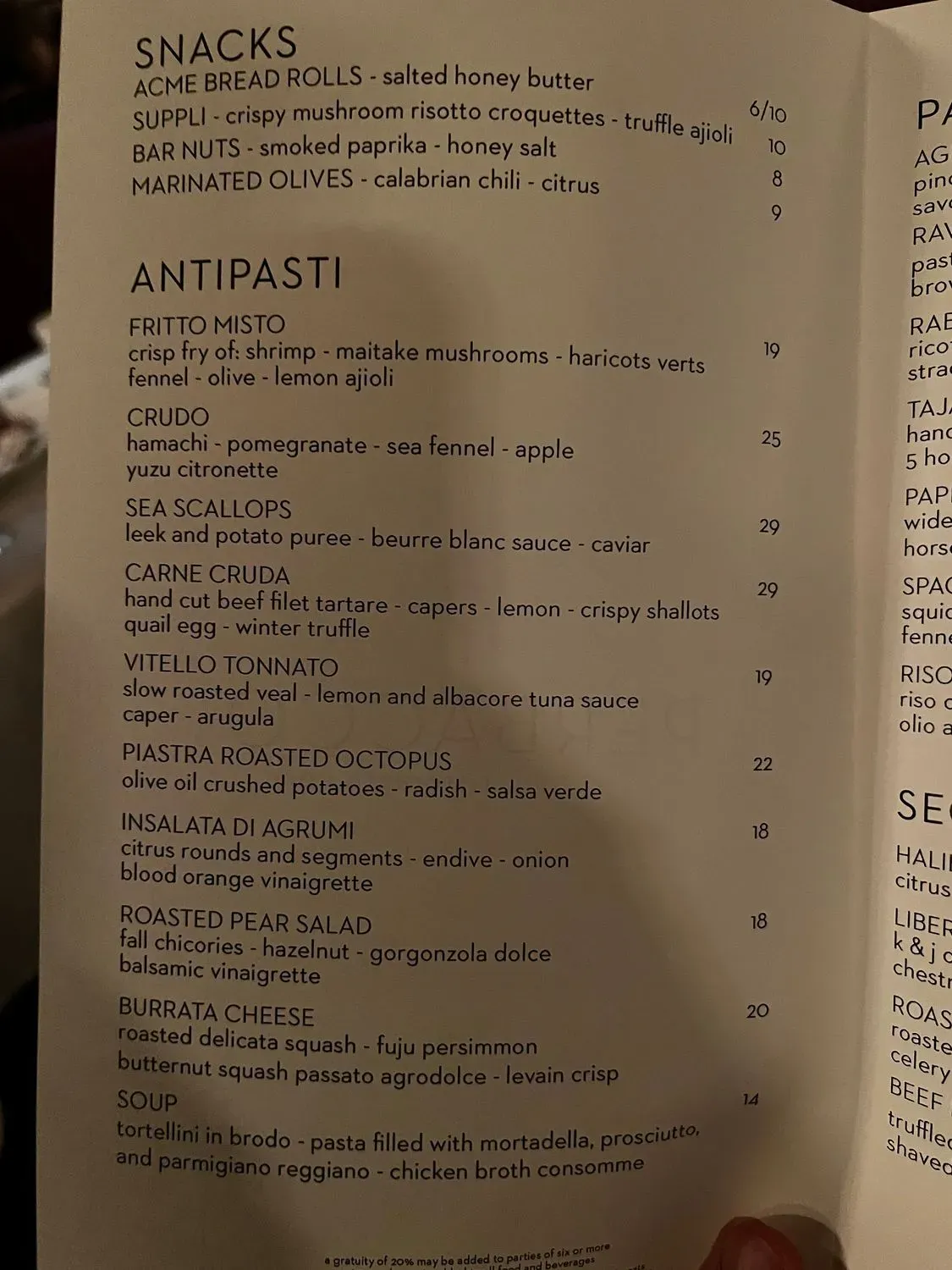 Menu 5