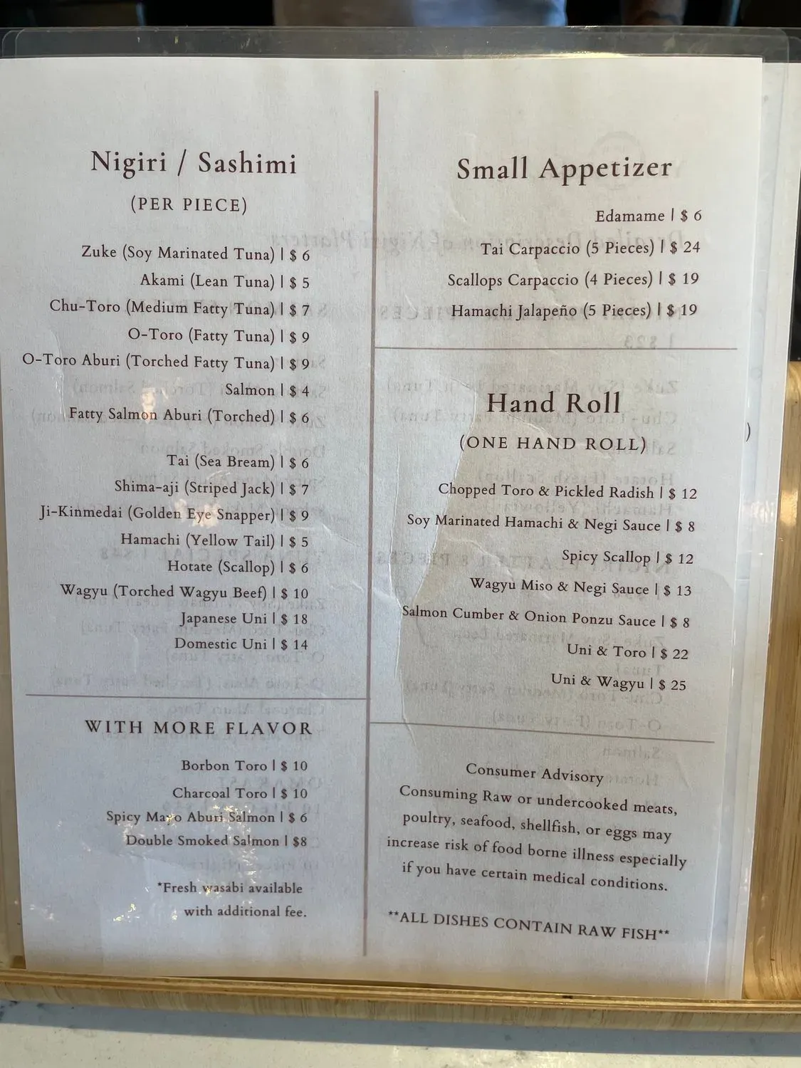 Menu 6