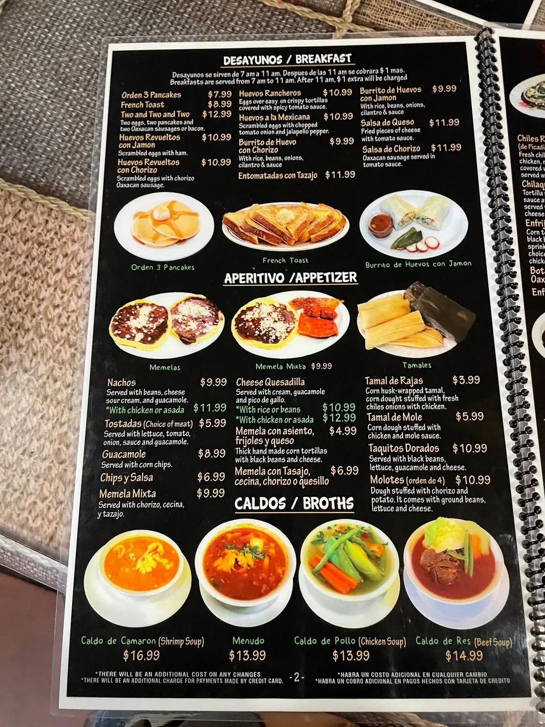 Menu 2