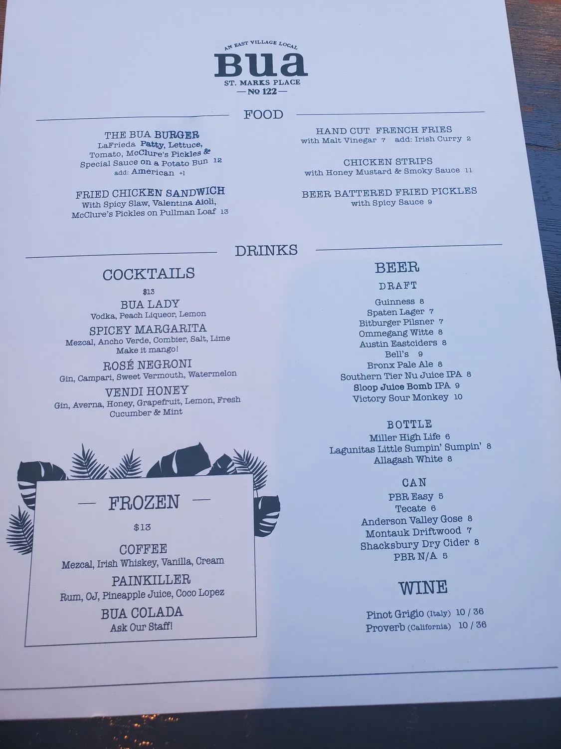 Menu 1