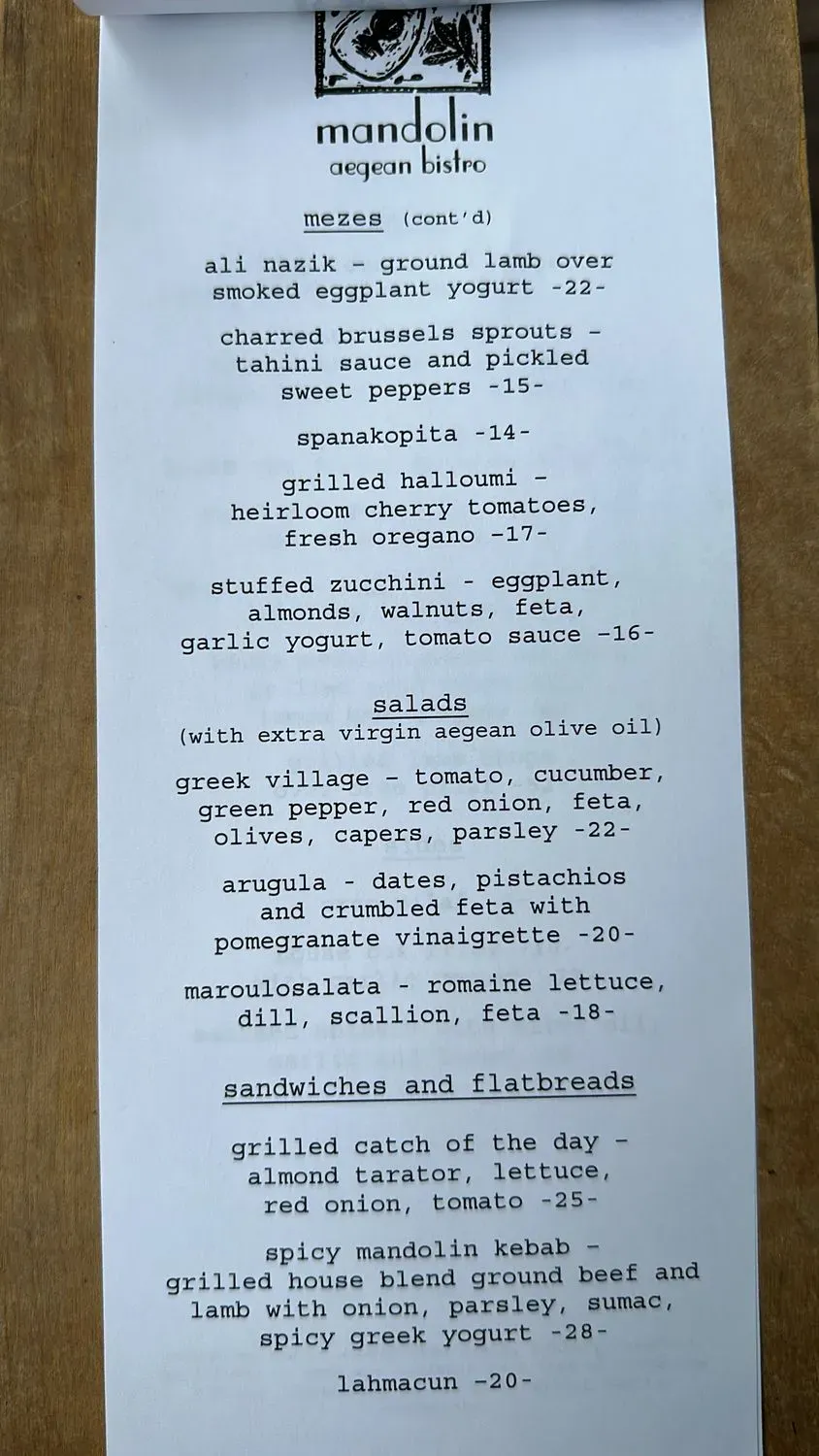 Menu 6