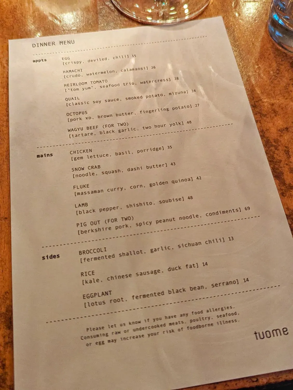 Menu 5