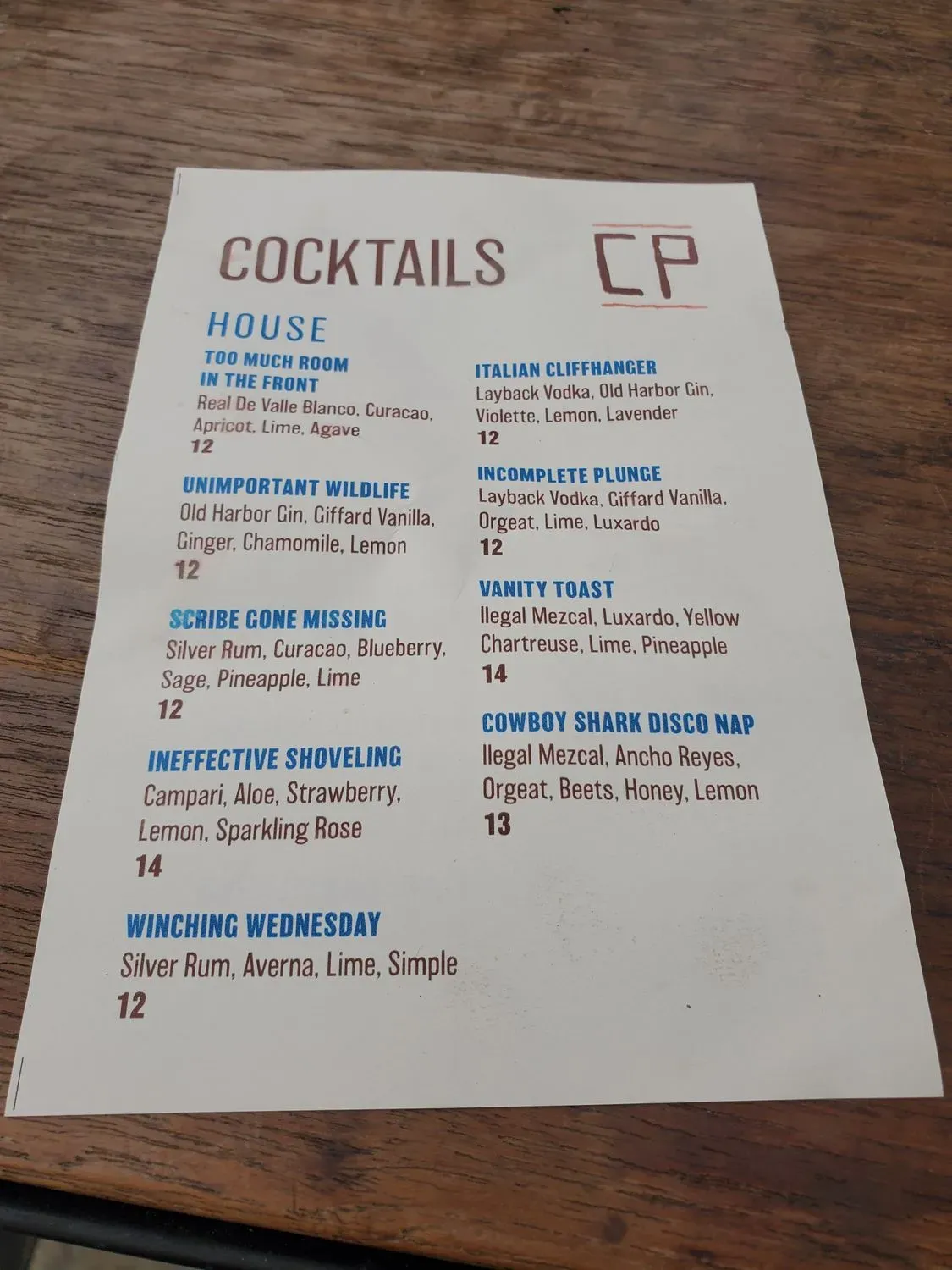 Menu 5