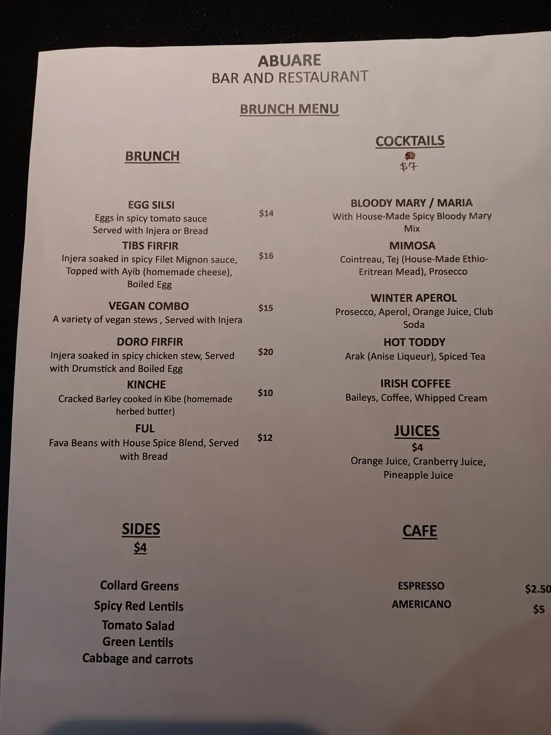 Menu 2