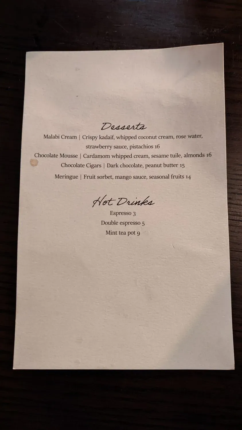 Menu 6