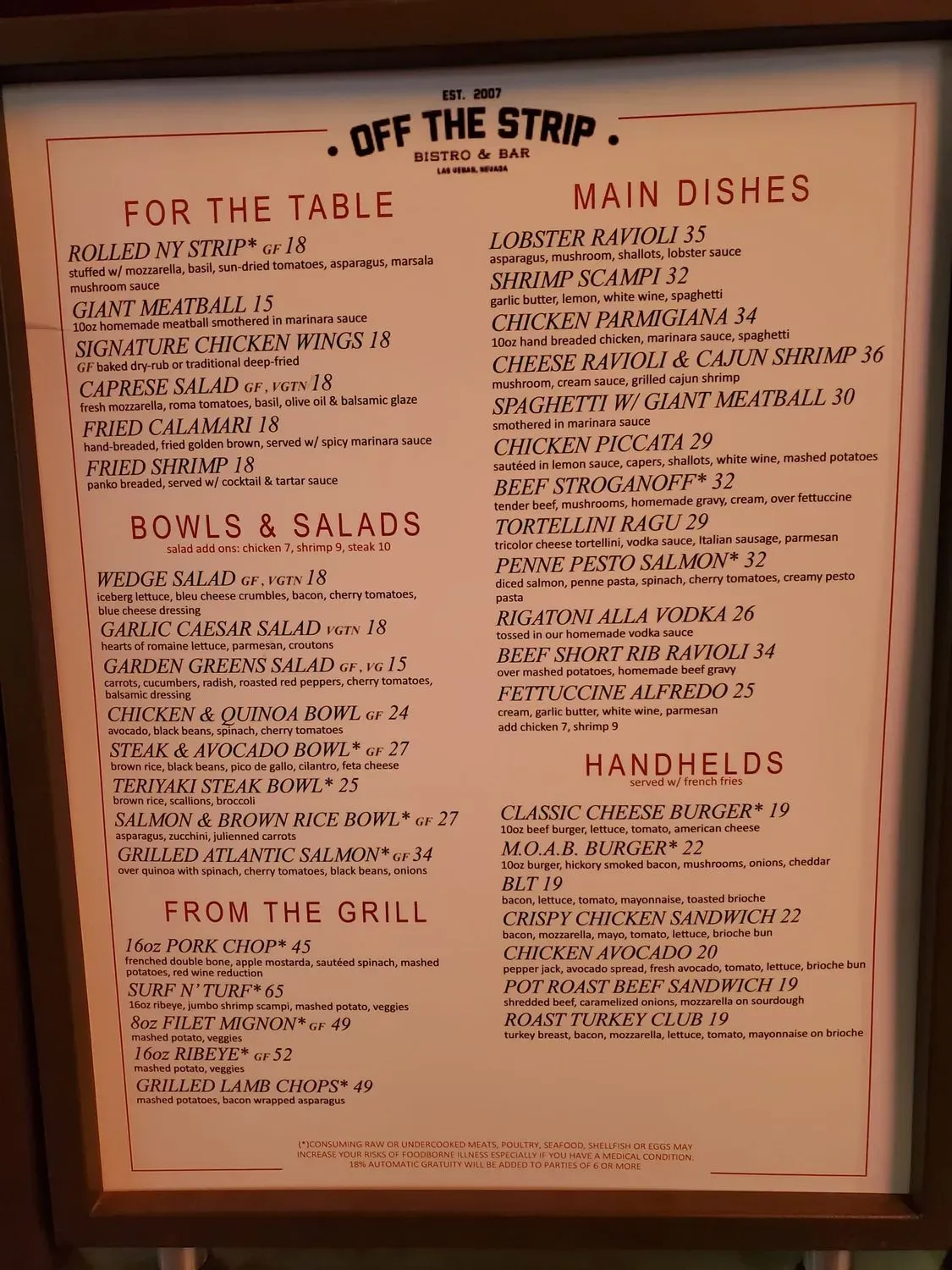 Menu 2