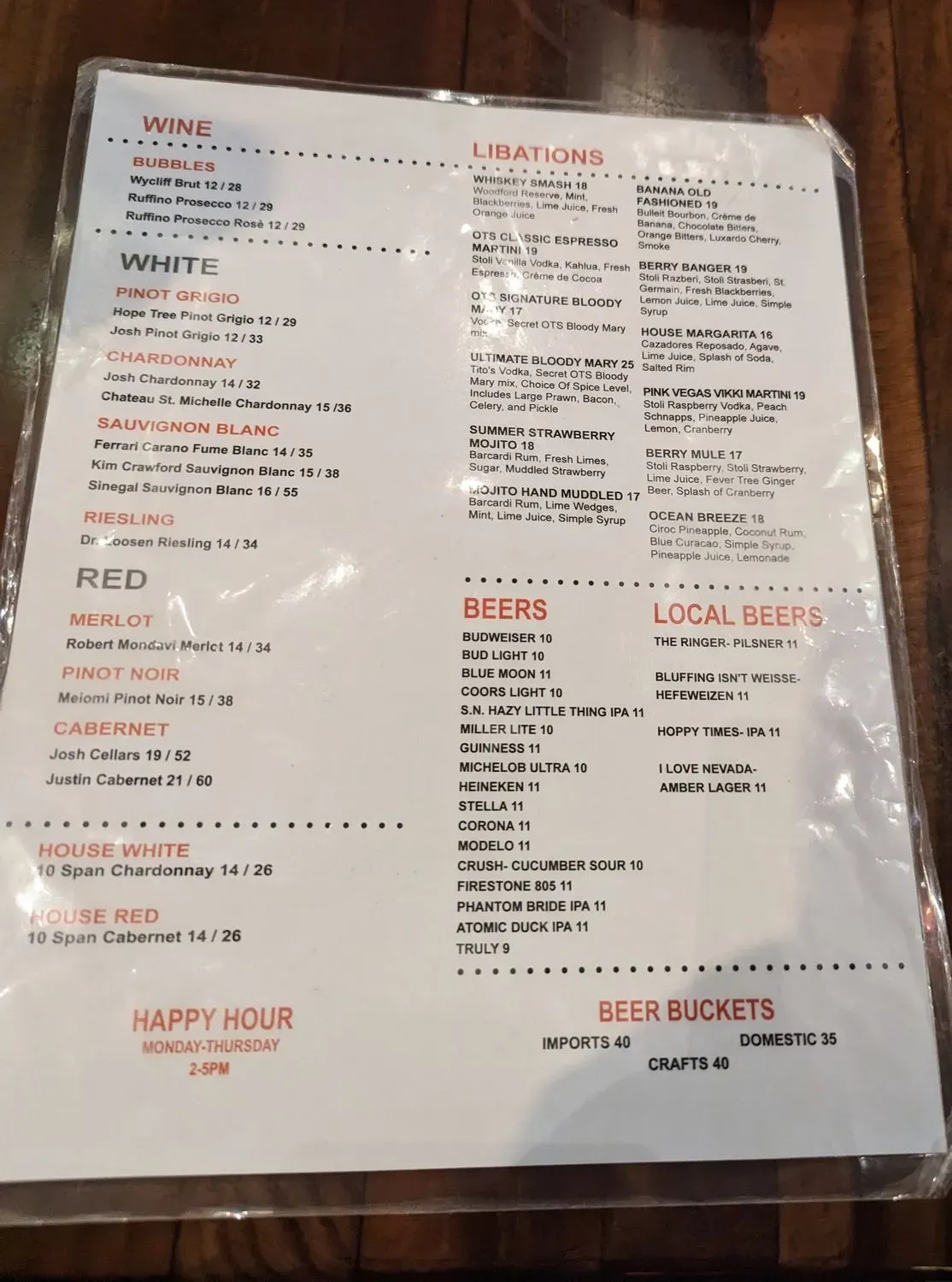 Menu 5