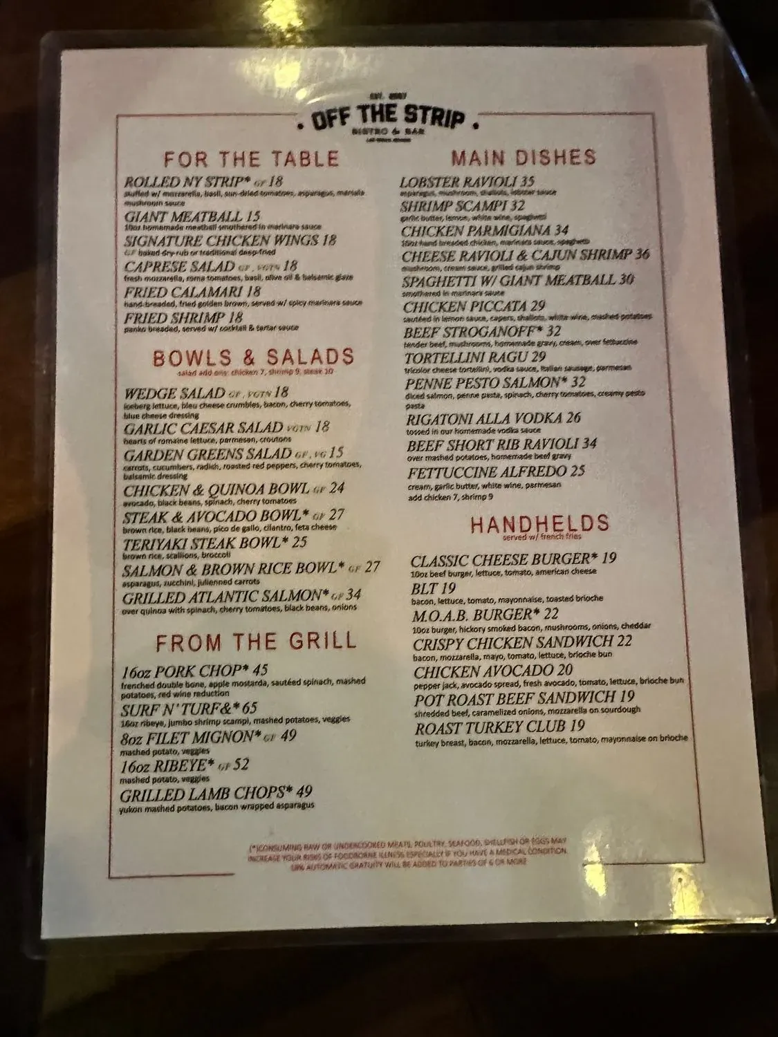 Menu 2