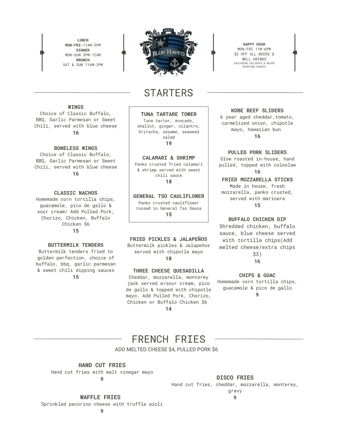 Menu 2