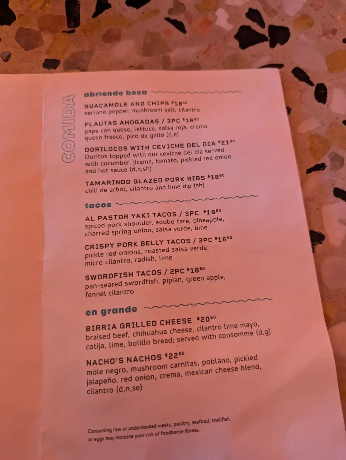 Menu 6