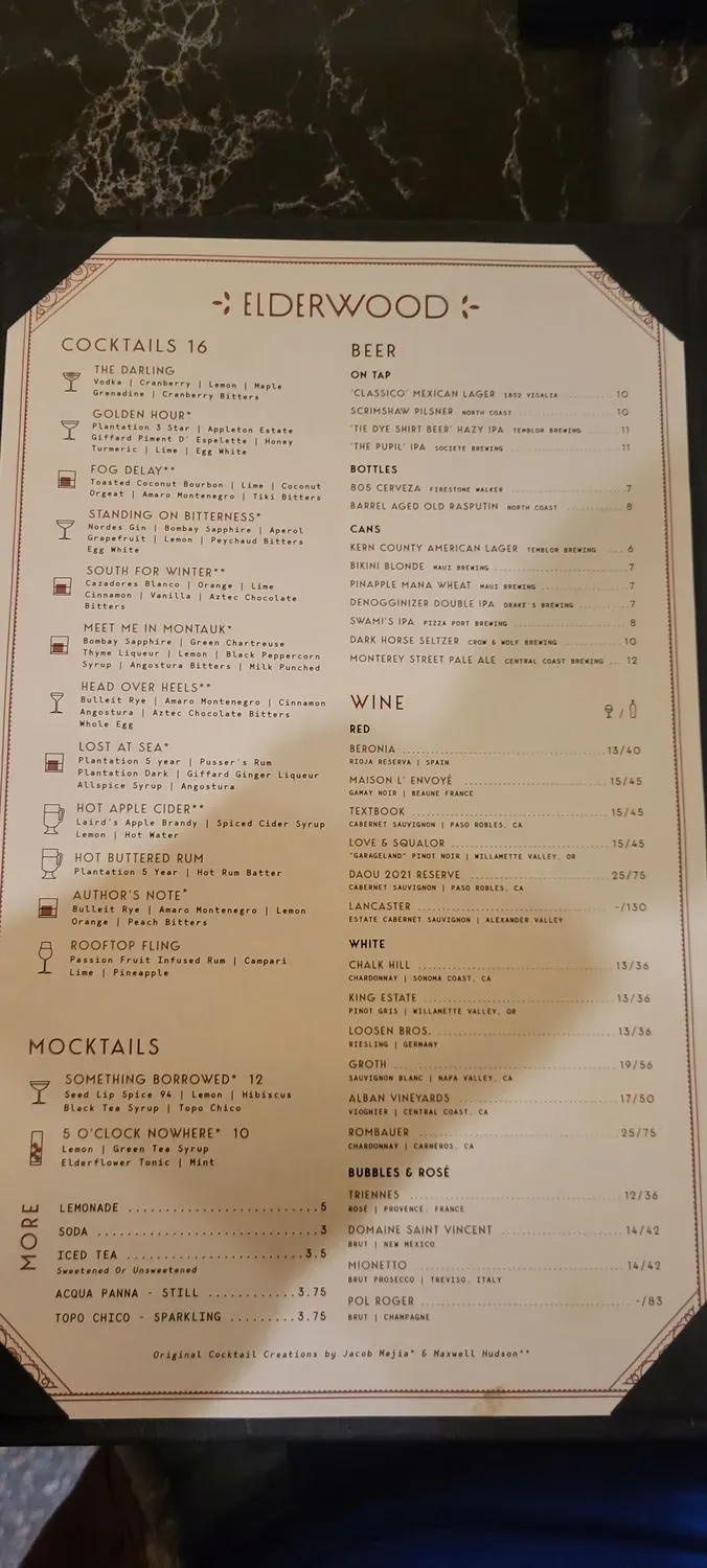 Menu 5