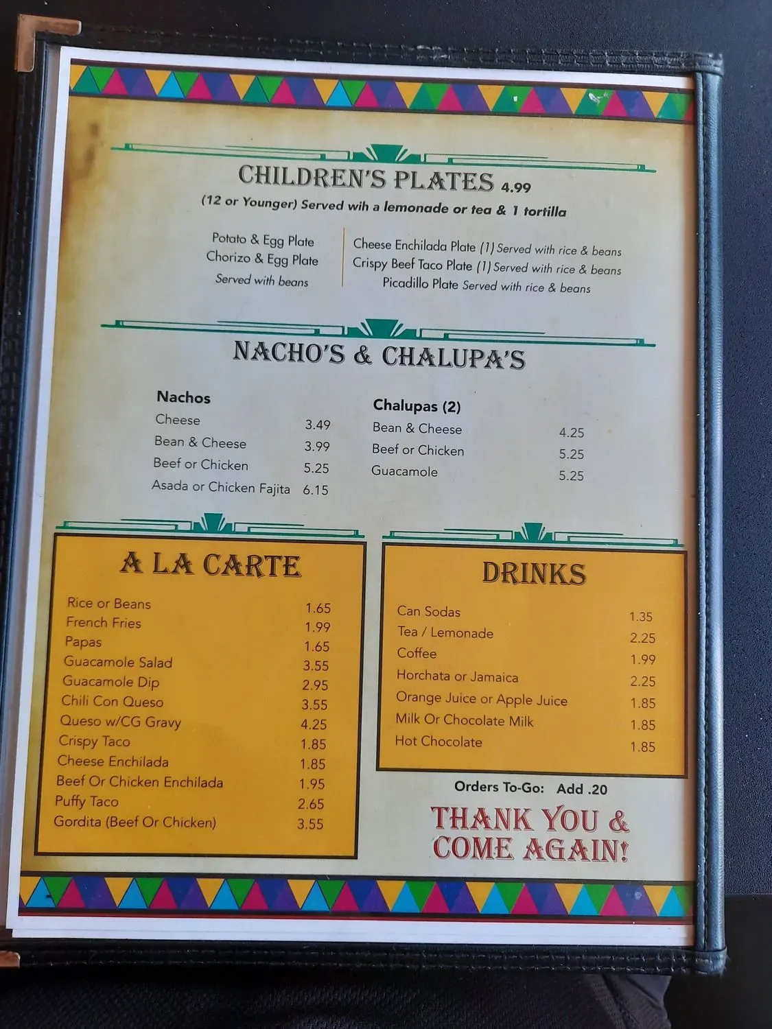 Menu 2