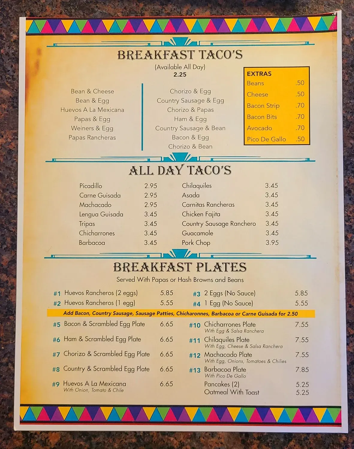 Menu 1