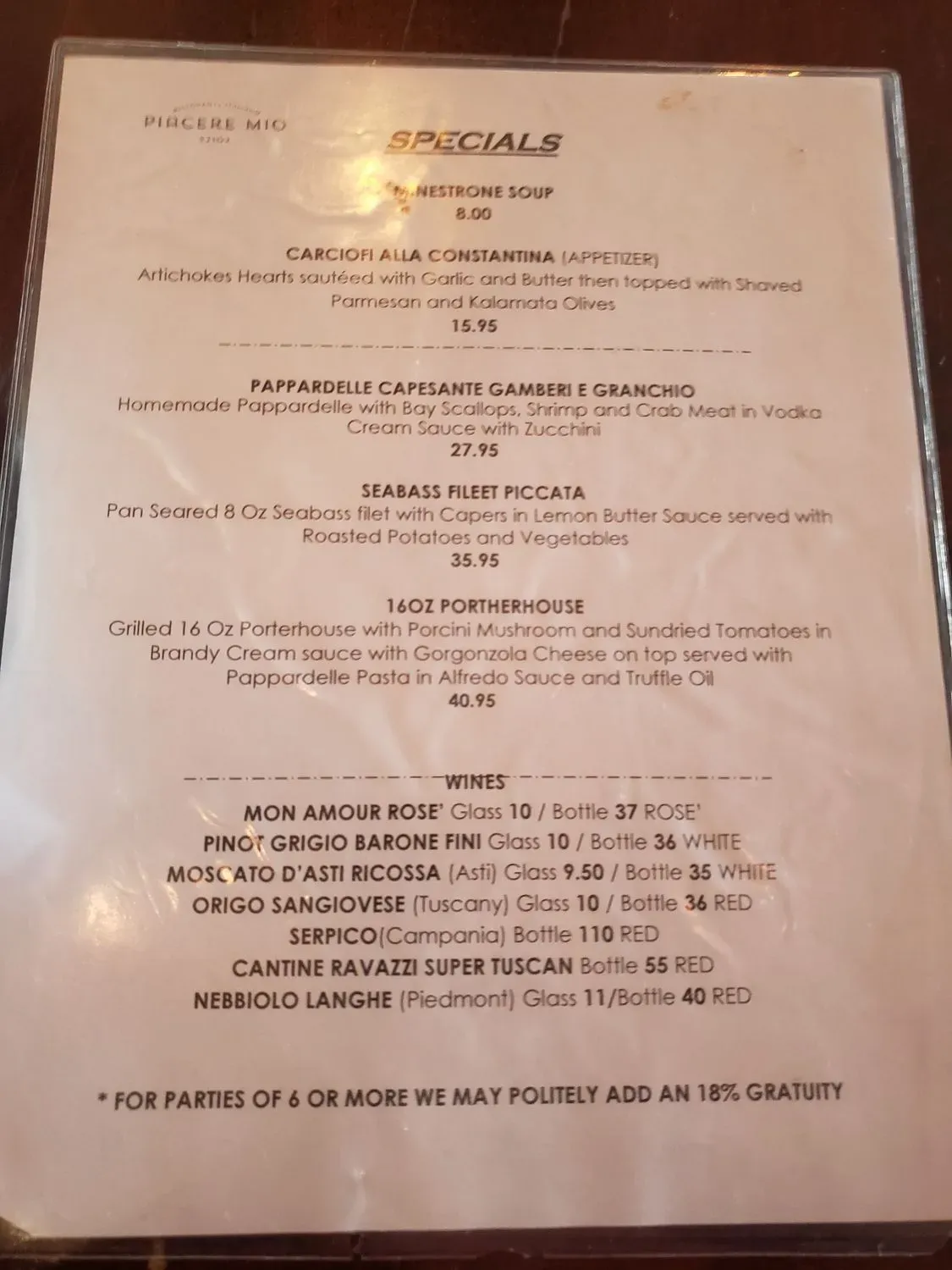 Menu 6