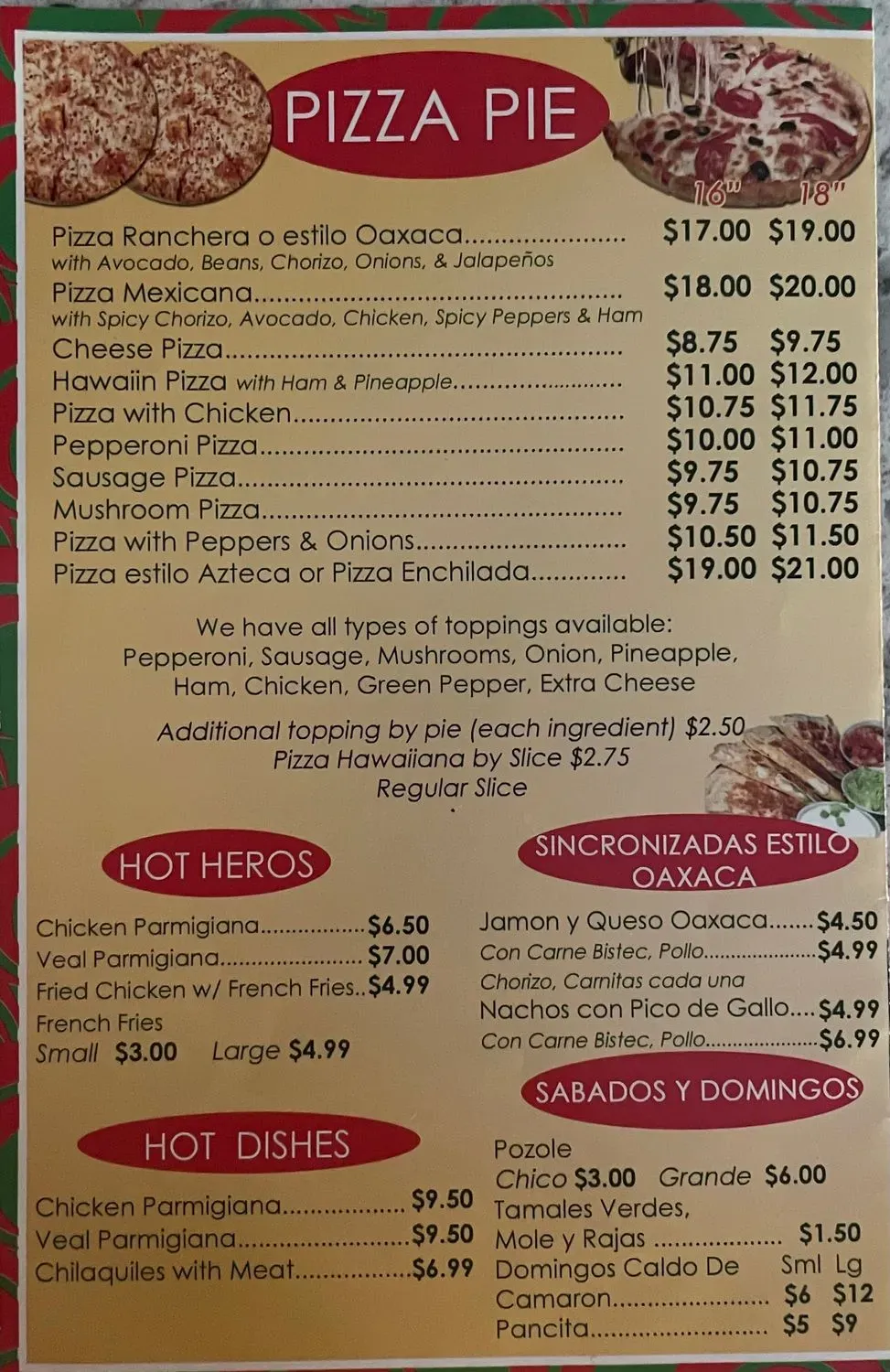 Menu 1