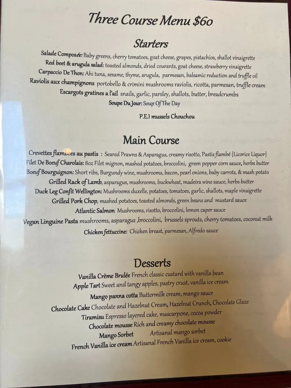 Menu 5