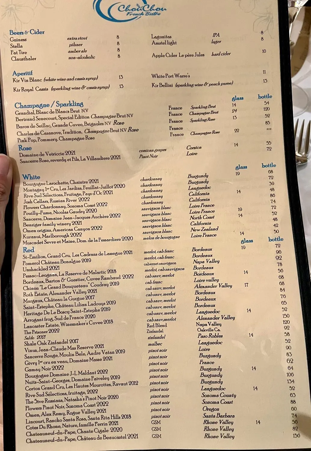 Menu 1