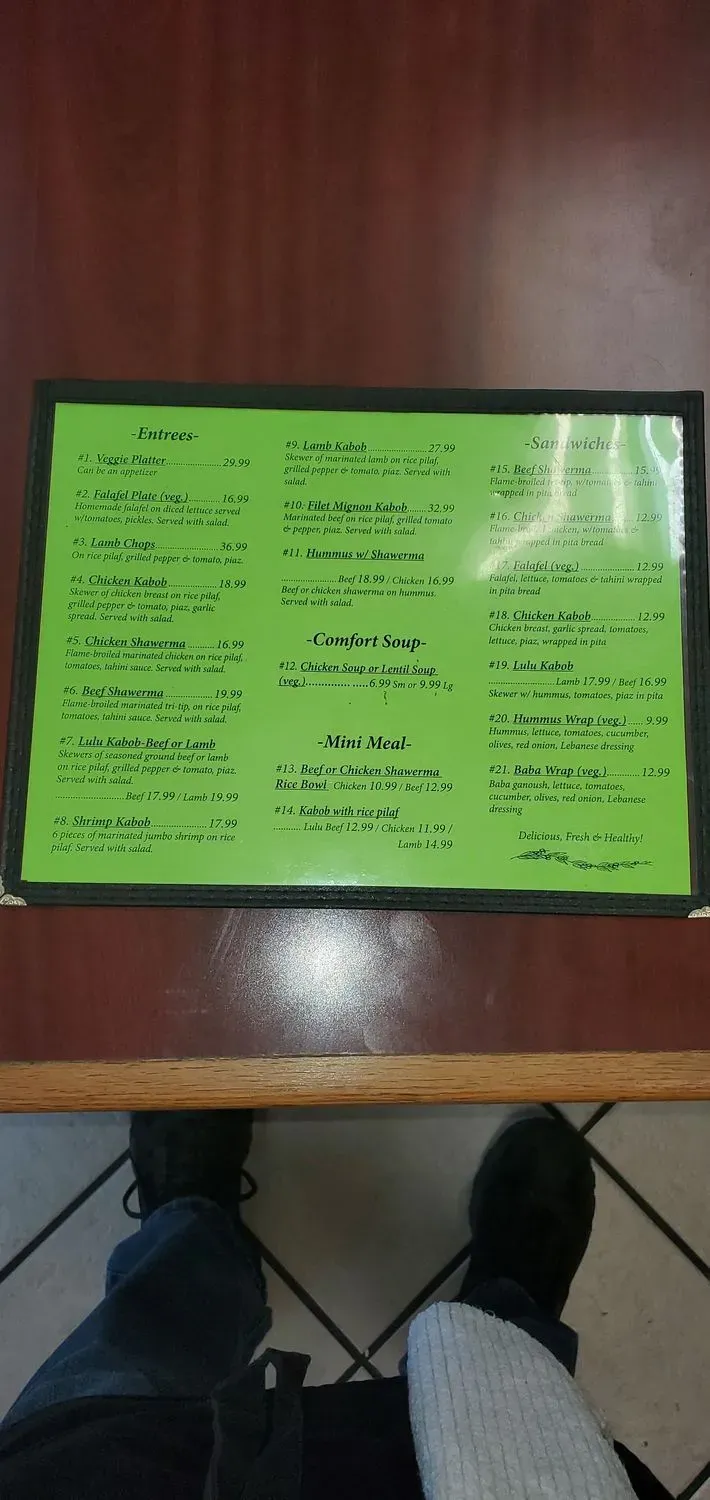 Menu 5