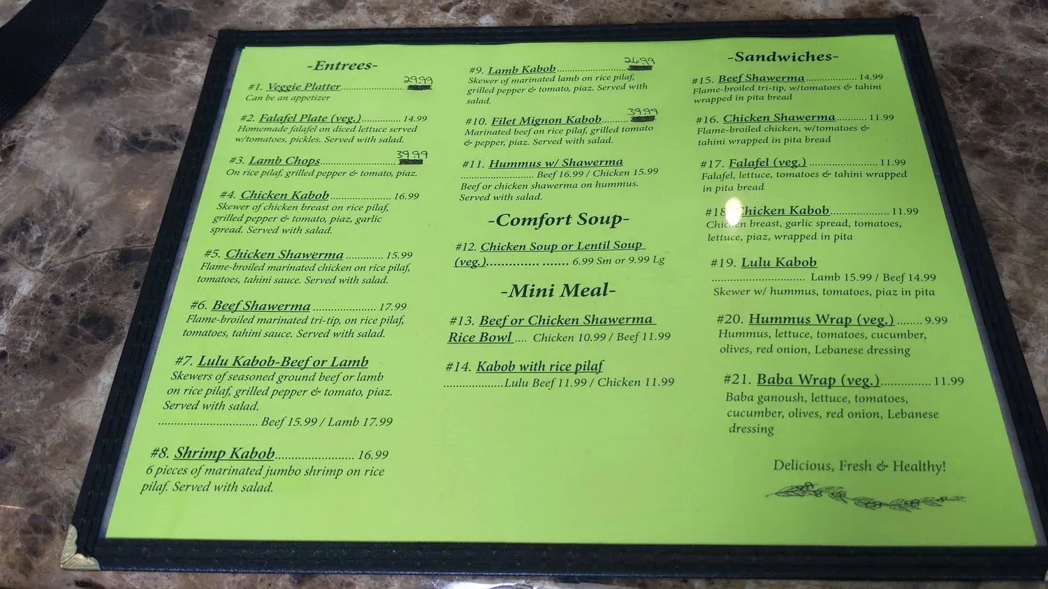 Menu 4